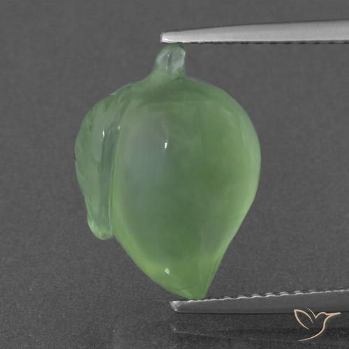8.31ct Natural verde pêra Prehnite, Chique, Translúcido