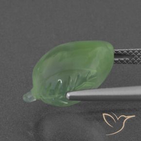 Prehnite verde pêra Natural 8.31ct, Chique, Translúcido