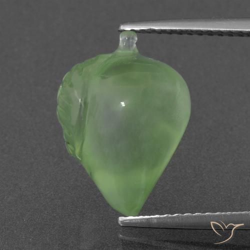 8.26ct Natural Verde médio Prehnite, Chique, Translúcido