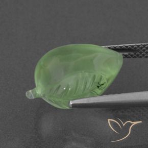 Prehnite Verde médio Natural 8.26ct, Chique, Translúcido