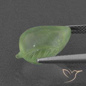 Prehnite Verde Limão Pálido Natural 7.98ct, Chique, Translúcido