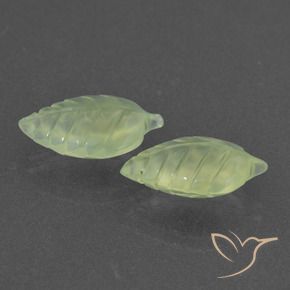 Pedras preciosas de Prehnite Verde limão natural de 9.60 ct, Chique, Translúcido