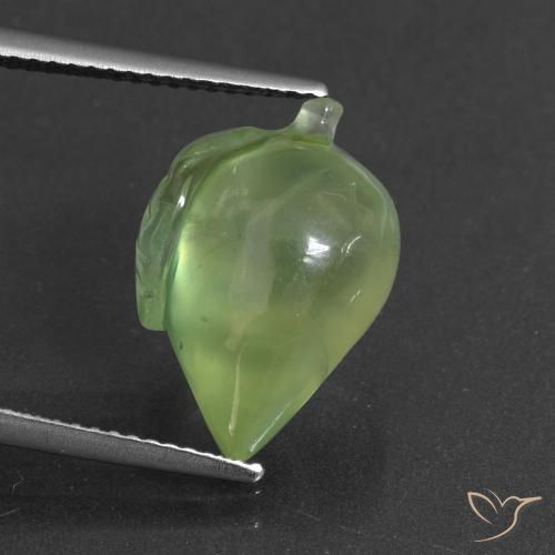 10.14ct Natural Verde médio Prehnite, Chique, Translúcido