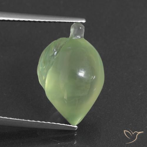 9.92ct Natural Amarelo verde Prehnite, Chique, Translúcido