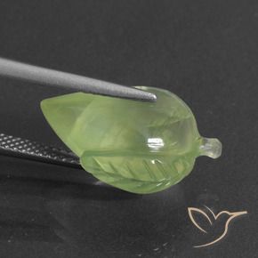Prehnite Verde amarelado Natural 10.11ct, Chique, Translúcido