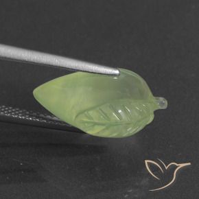 Prehnite Verde limão Natural 7.50ct, Chique, Translúcido