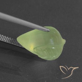 Prehnite Verde limão Natural 9.14ct, Chique, Translúcido