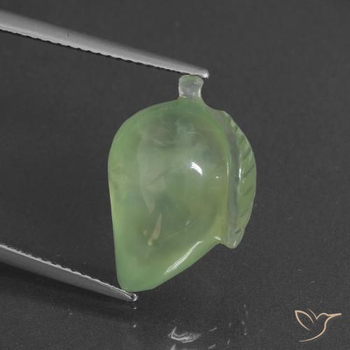11.82ct Natural Amarelo verde Prehnite, Chique, Translúcido