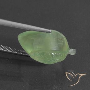 Prehnite Amarelo verde Natural 11.82ct, Chique, Translúcido