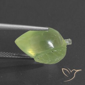 Prehnite Verde amarelado Natural 11.75ct, Chique, Translúcido