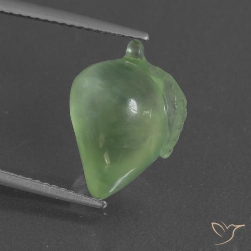 8.27ct Natural Verde médio Prehnite, Chique, Translúcido