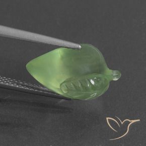 Prehnite Verde médio Natural 8.27ct, Chique, Translúcido