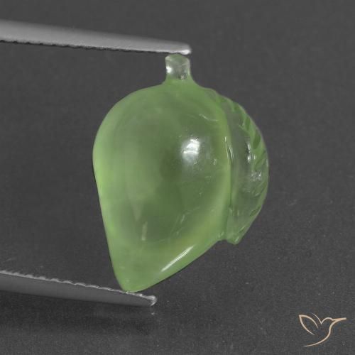 8.73ct Natural Verde médio Prehnite, Chique, Translúcido
