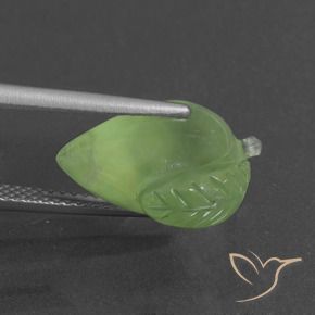 Prehnite Verde médio Natural 8.73ct, Chique, Translúcido