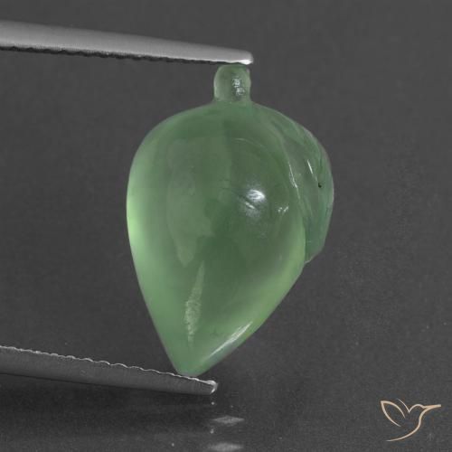 8.48ct Natural verde quente Prehnite, Chique, Translúcido