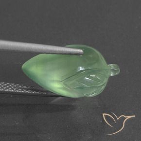 Prehnite verde quente Natural 8.48ct, Chique, Translúcido