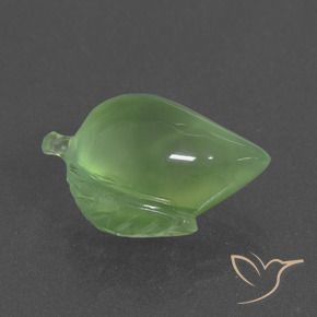 Prehnita verde natural 9,18ct, forma extravagante, translúcido