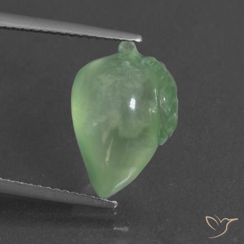 8.31ct Natural Verde médio Prehnite, Chique, Translúcido