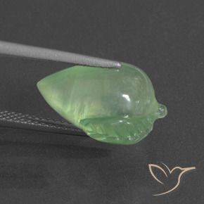 Prehnite Verde médio Natural 8.31ct, Chique, Translúcido