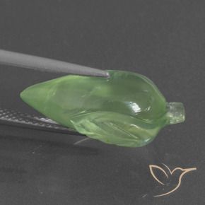 Prehnite Verde médio Natural 9.43ct, Chique, Translúcido