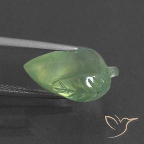 Prehnite Verde médio Natural 8.30ct, Chique, Translúcido