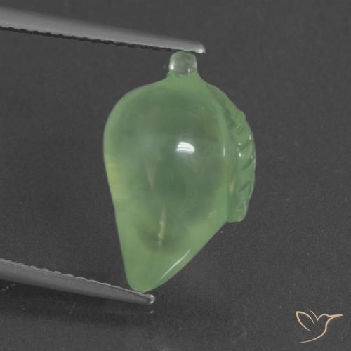 8.55ct Natural verde pêra Prehnite, Chique, Translúcido