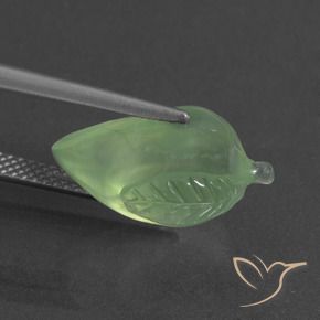 Prehnite verde pêra Natural 8.55ct, Chique, Translúcido