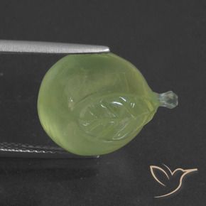 Prehnite Verde amarelado Natural 15.46ct, Chique, Translúcido