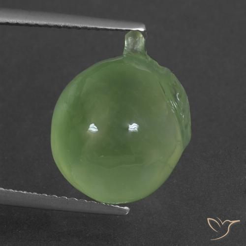 13.40ct Natural Pêra Pêra Verde Prehnite, Chique, Translúcido