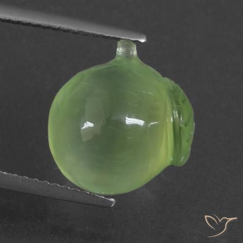 9.55ct Natural Verde limão Prehnite, Chique, Translúcido