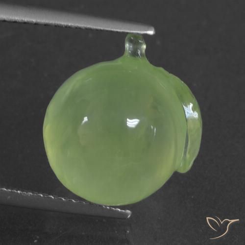 12.12ct Natural Verde limão Prehnite, Chique, Translúcido