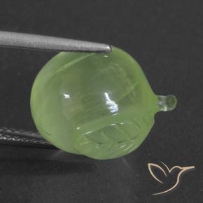 Prehnite Verde limão Natural 12.12ct, Chique, Translúcido