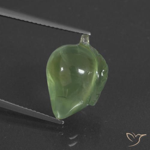 11.27ct Natural verde pêra Prehnite, Chique, Translúcido