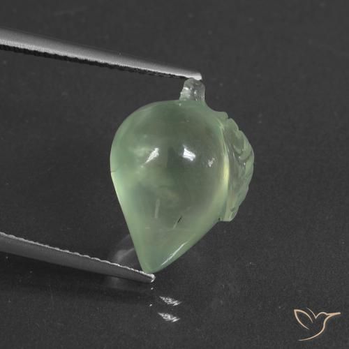 9.98ct Natural Verde Pêra Claro Prehnite, Chique, Translúcido