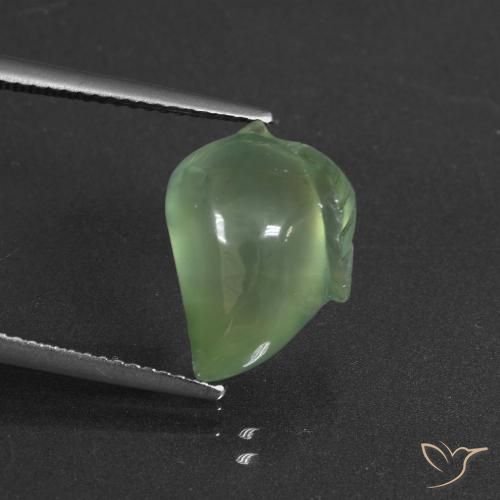 7.74ct Natural verde pêra Prehnite, Chique, Translúcido