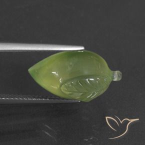 Prehnite Verde limão Natural 12.43ct, Chique, Translúcido