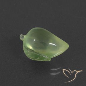 Prehnite Verde médio Natural 8.59ct, Chique, Translúcido
