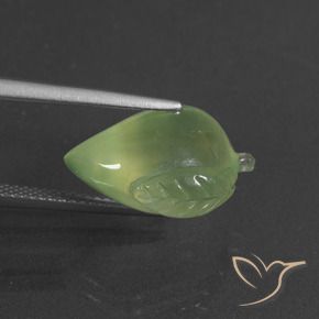 Prehnite Verde amarelado Natural 10.93ct, Chique, Translúcido