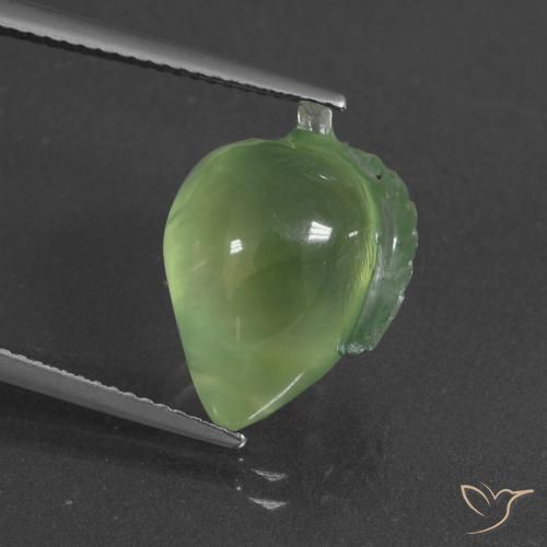11.03ct Natural Verde médio Prehnite, Chique, Translúcido