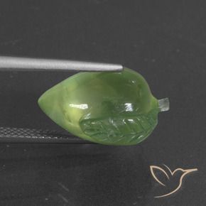 Prehnite Verde médio Natural 11.03ct, Chique, Translúcido