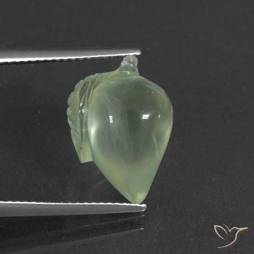 8.86ct Natural Amarelo Claro Verde Prehnite, Chique, Translúcido