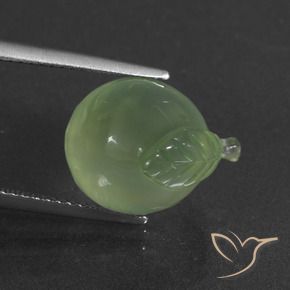 Prehnite Verde amarelado Natural 12.94ct, Chique, Translúcido