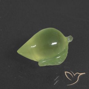 Prehnite verde quente Natural 12.14ct, Chique, Translúcido