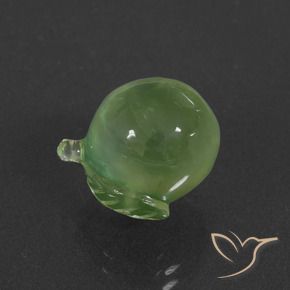 Prehnite Verde médio Natural 9.99ct, Chique, Translúcido