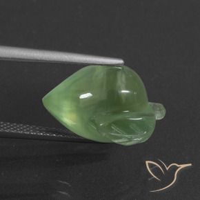 Prehnite Verde amarelado Natural 11.00ct, Chique, Translúcido