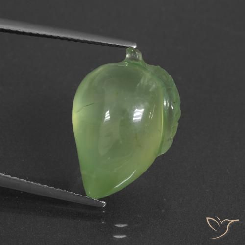 16.61ct Natural Verde médio Prehnite, Chique, Translúcido