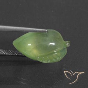 Prehnite Verde médio Natural 16.61ct, Chique, Translúcido
