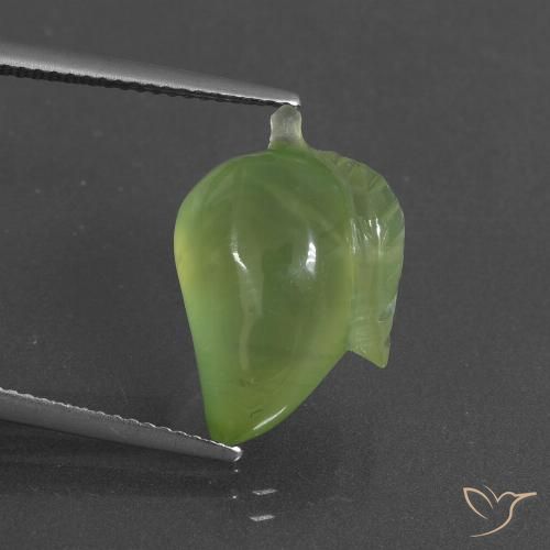 11.64ct Natural Verde limão Prehnite, Chique, Translúcido