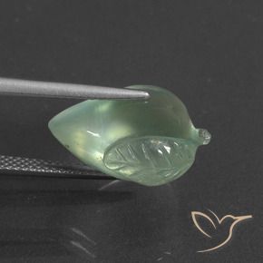 Prehnite Luz verde Natural 11.81ct, Chique, Translúcido