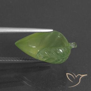 Prehnite Verde médio Natural 11.58ct, Chique, Translúcido